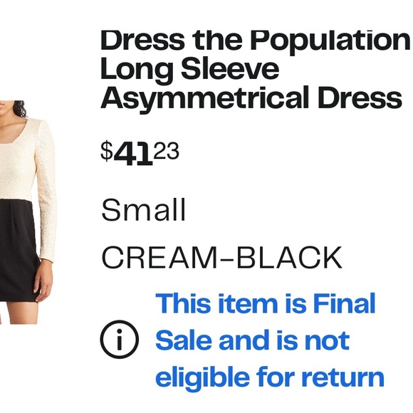 Elegant Sequin Top Black Dress - Picture 2 of 2